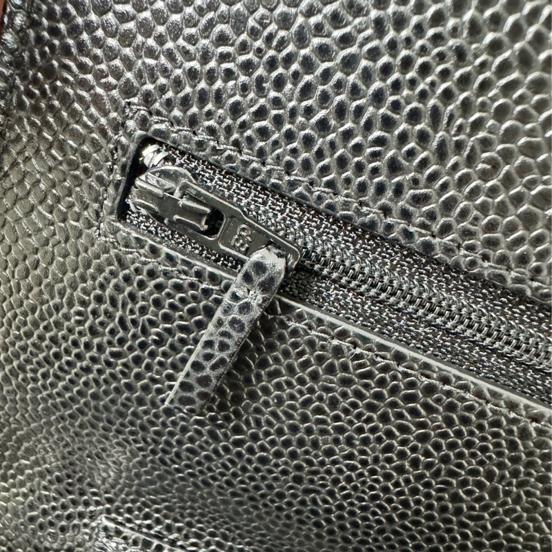 經典香奈兒銀荔枝牛皮woc-17
