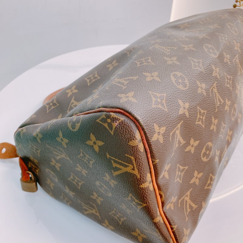 MS0543	Louis Vuitton 路易威登 旅行 機場 經典棕色手提包 Speedy 30 Handbag Canvas Monogram x GHW-5