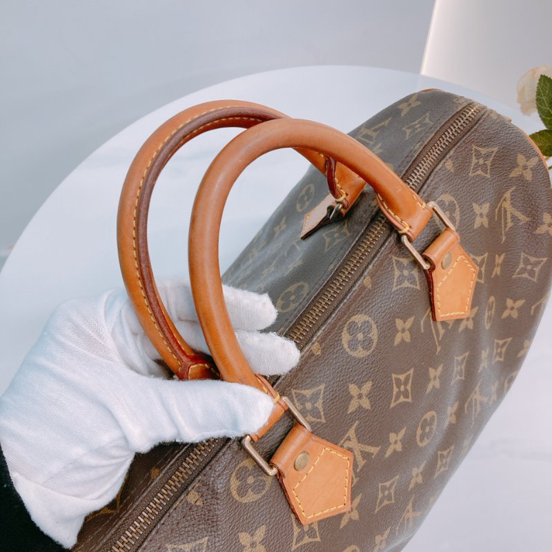 MS0543	Louis Vuitton 路易威登 旅行 機場 經典棕色手提包 Speedy 30 Handbag Canvas Monogram x GHW-10