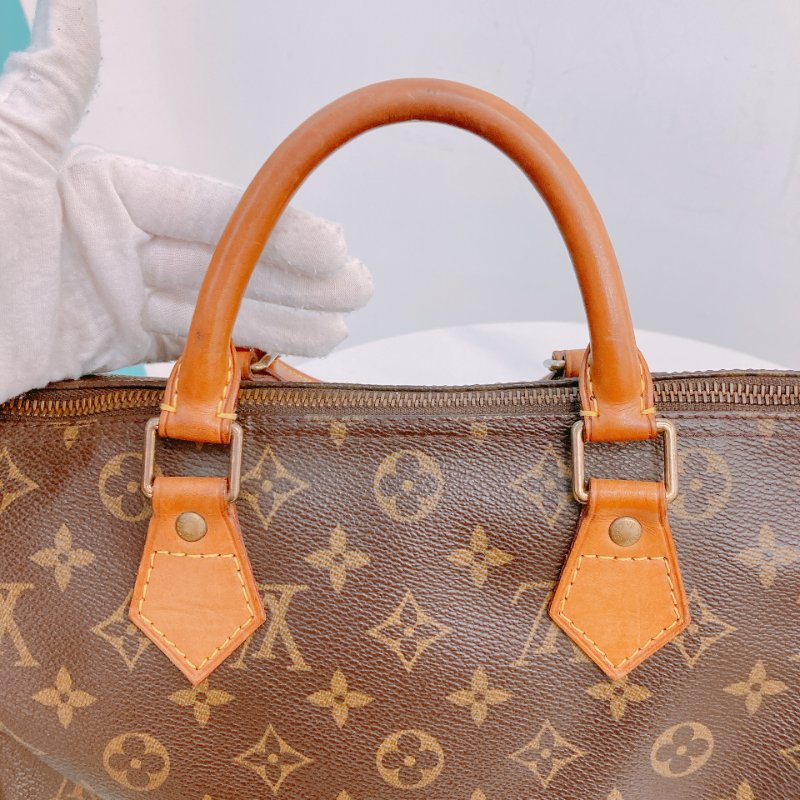 MS0543	Louis Vuitton 路易威登 旅行 機場 經典棕色手提包 Speedy 30 Handbag Canvas Monogram x GHW-13