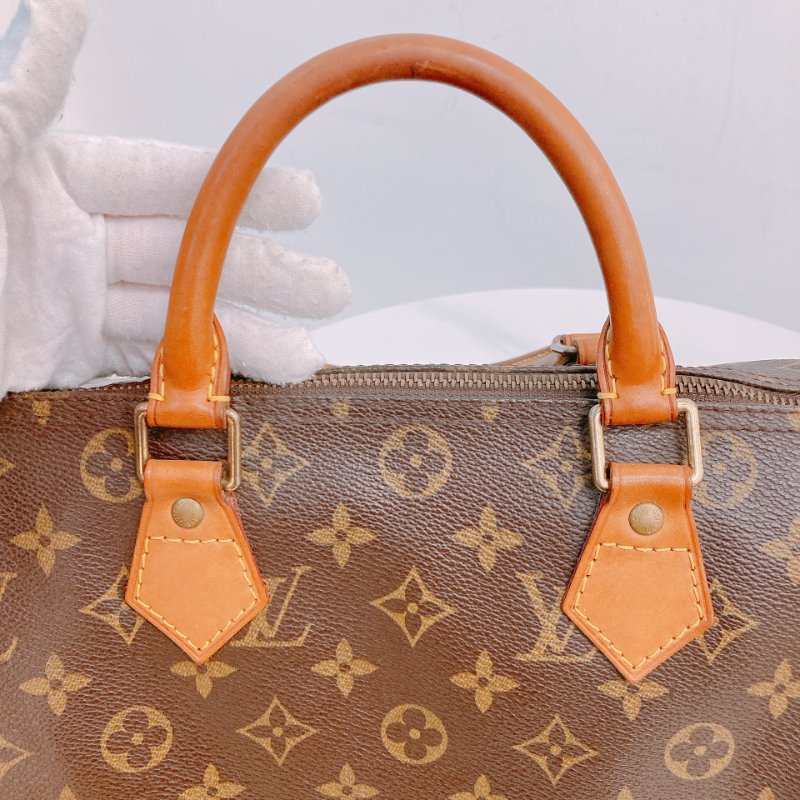 MS0543	Louis Vuitton 路易威登 旅行 機場 經典棕色手提包 Speedy 30 Handbag Canvas Monogram x GHW-14