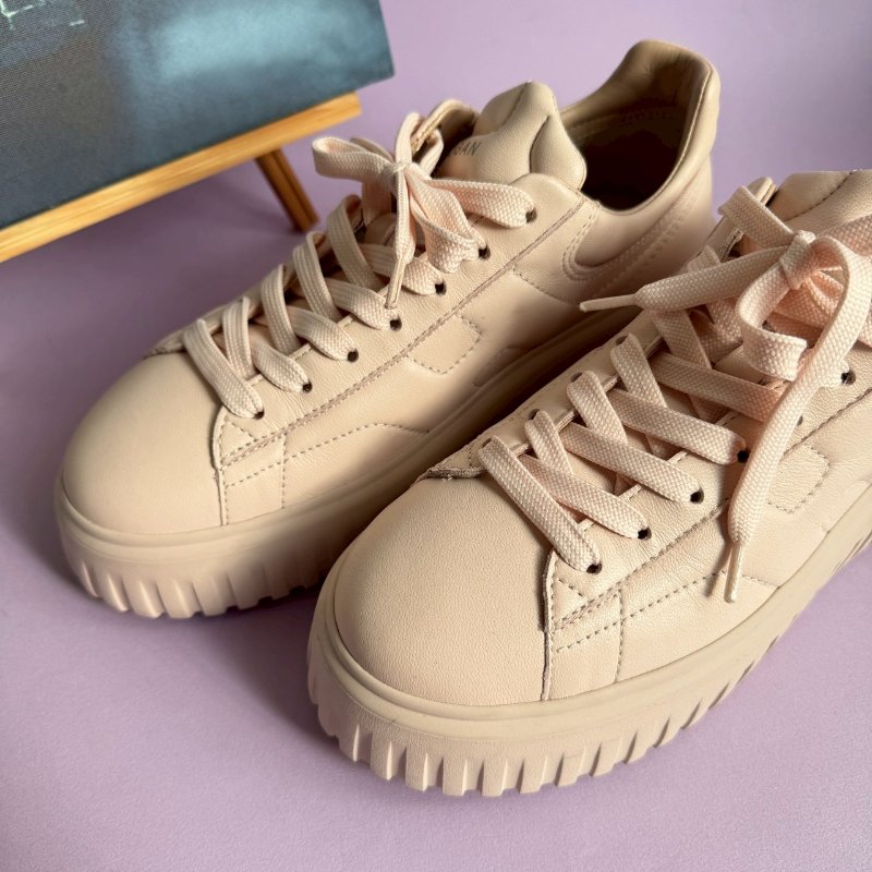 ‼️超軟超舒服 Hogan 粉色絕美H厚底鞋(後面是手機的色差喔)-4