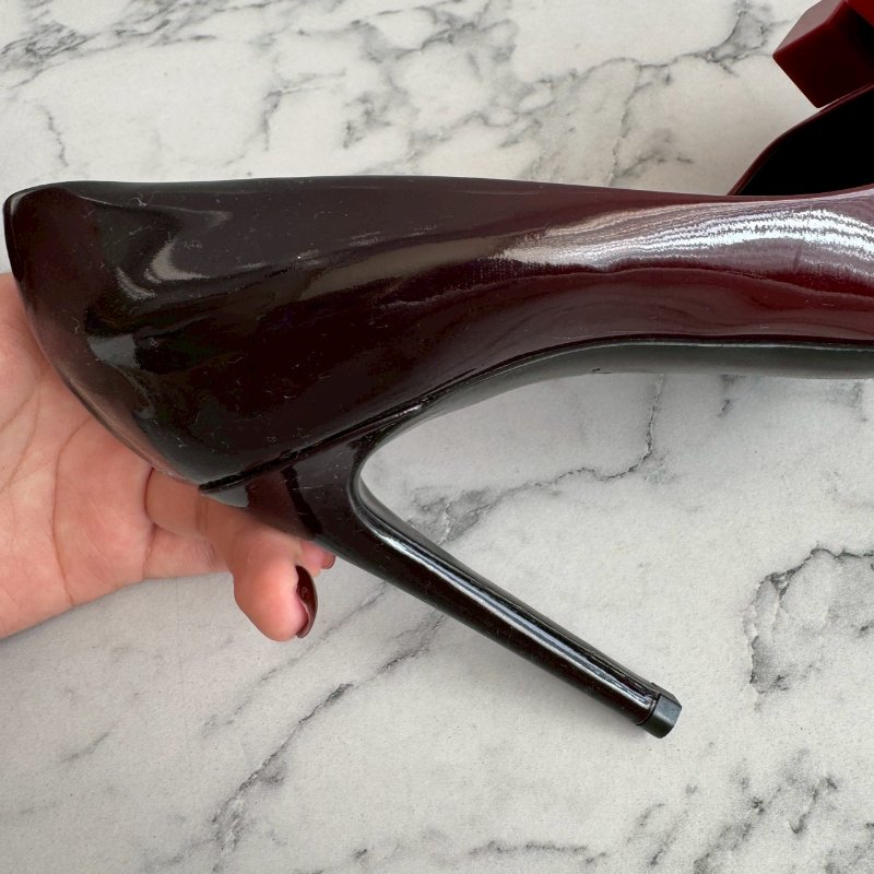 ‼️原價破萬 LV 紅黑色方塊糖漸變高跟鞋-7