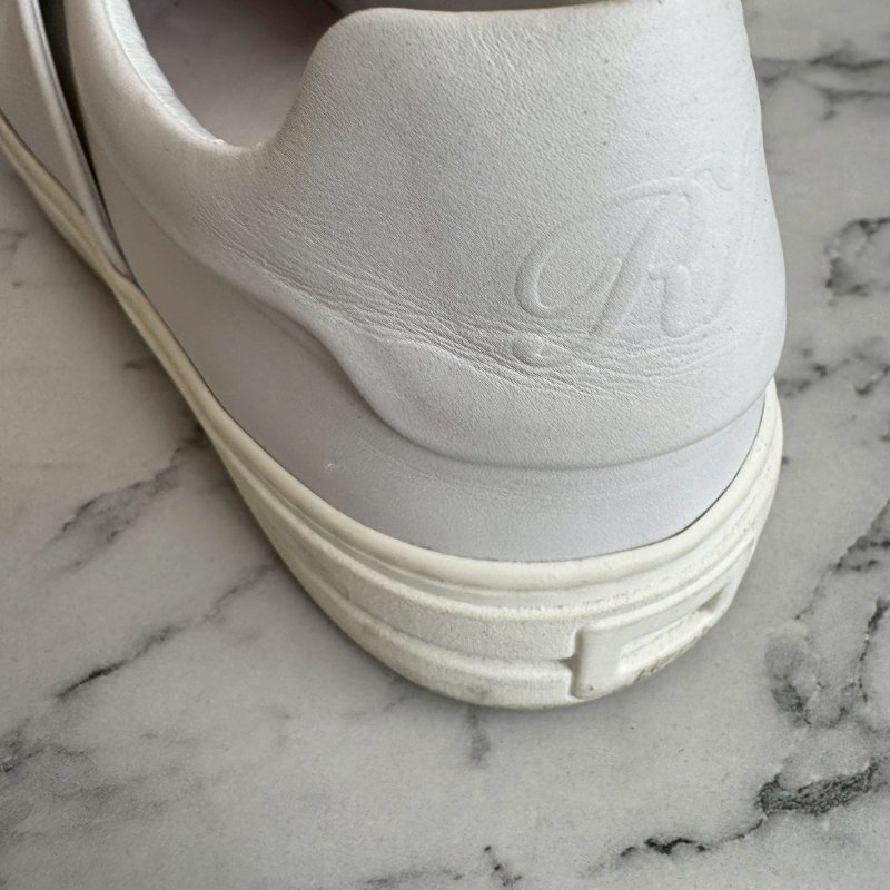 ✨貴婦都愛 RV 白色厚底水鑽方扣樂福鞋-20