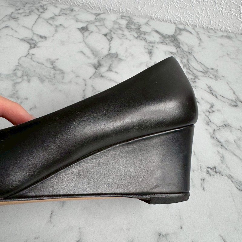 ✨櫃姐上班款 FERRAGAMO黑色厚底超穩高跟鞋-19