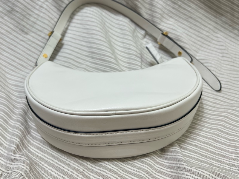 Prada Arqué 皮革肩背袋白色 小號 原價9無多-17