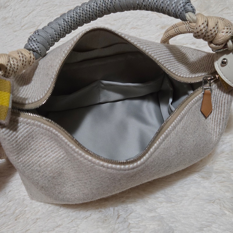 【近全新】Hermès Bride-a-Brac H帆布收納包 (含改造背帶/內膽包/完整包裝)-5