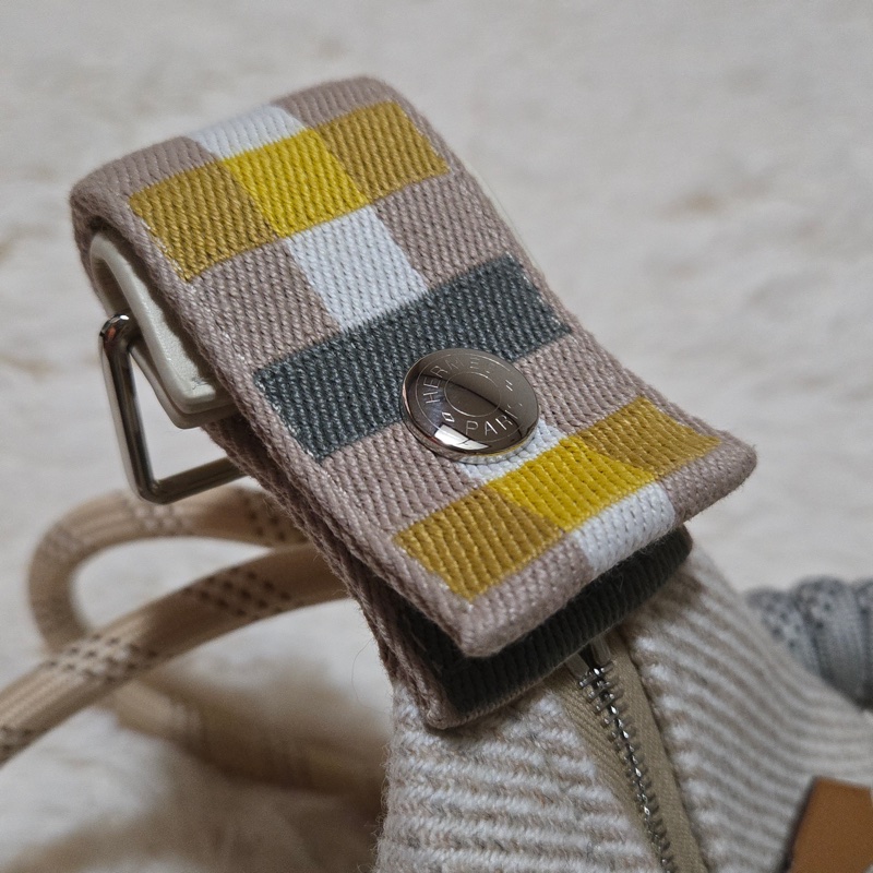 【近全新】Hermès Bride-a-Brac H帆布收納包 (含改造背帶/內膽包/完整包裝)-7