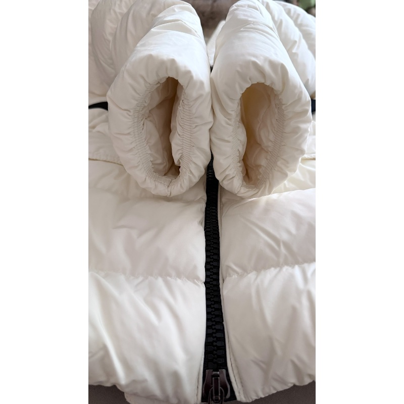 Moncler Clion 『現貨』氣質白色 黃金尺碼1號 99新 絕版真皮草狐狸毛款式 附件原廠塵套-6