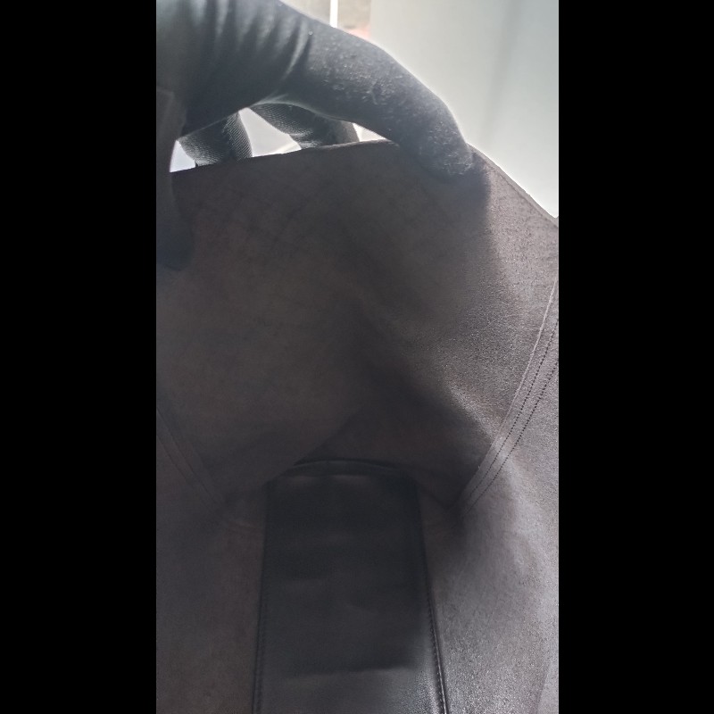 BV 深咖皮壓紋編織購物包 TOTE-12