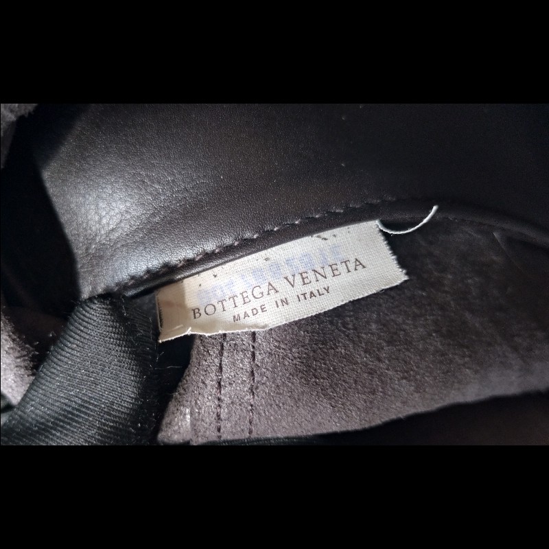 BV 深咖皮壓紋編織購物包 TOTE-13