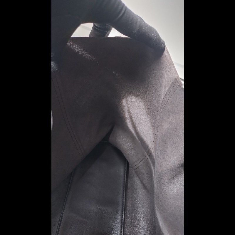 BV 深咖皮壓紋編織購物包 TOTE-14