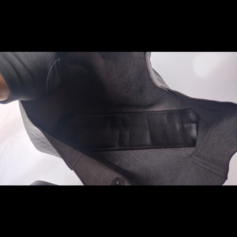 BV 深咖皮壓紋編織購物包 TOTE-15