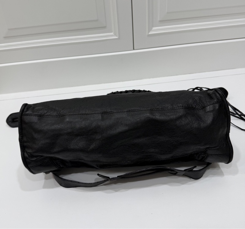 BALENCIAGA 巴黎世家 Motorcycle City 黑色 機車包 斜背包 肩背包 側背包 手提包-18