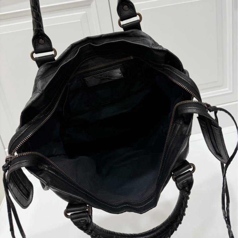 BALENCIAGA 巴黎世家 Motorcycle City 黑色 機車包 斜背包 肩背包 側背包 手提包-21