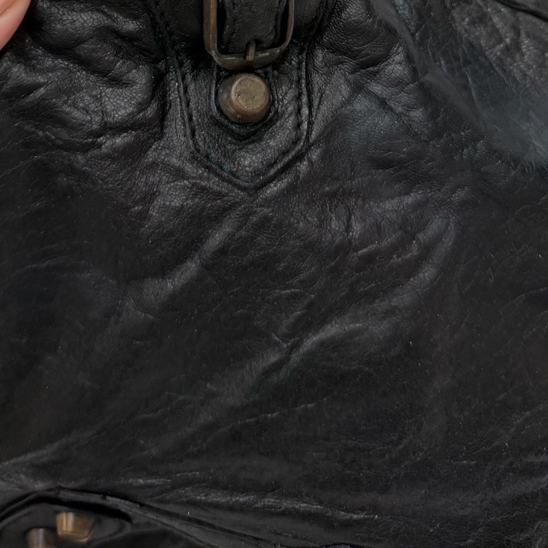 BALENCIAGA 巴黎世家 Motorcycle City 黑色 機車包 斜背包 肩背包 側背包 手提包-29