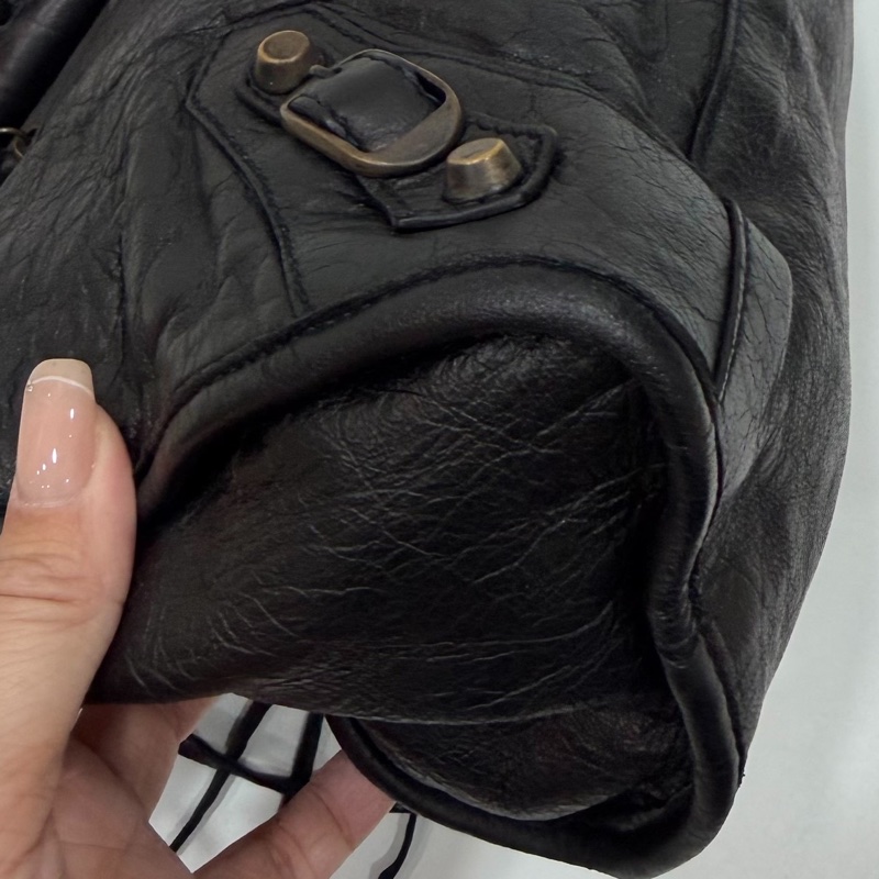 BALENCIAGA 巴黎世家 Motorcycle City 黑色 機車包 斜背包 肩背包 側背包 手提包-31