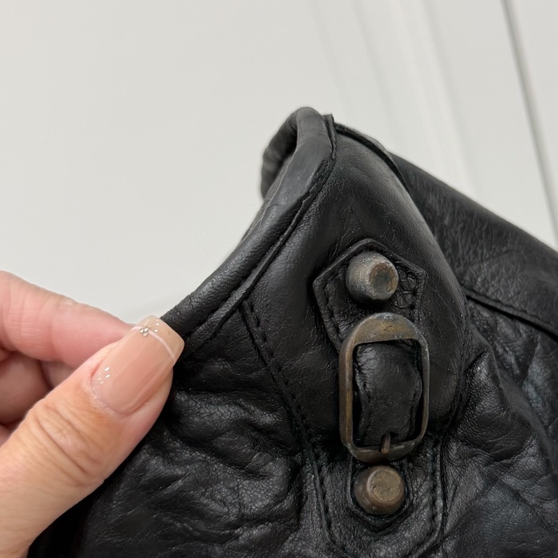 BALENCIAGA 巴黎世家 Motorcycle City 黑色 機車包 斜背包 肩背包 側背包 手提包-32