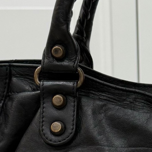 BALENCIAGA 巴黎世家 Motorcycle City 黑色 機車包 斜背包 肩背包 側背包 手提包-43