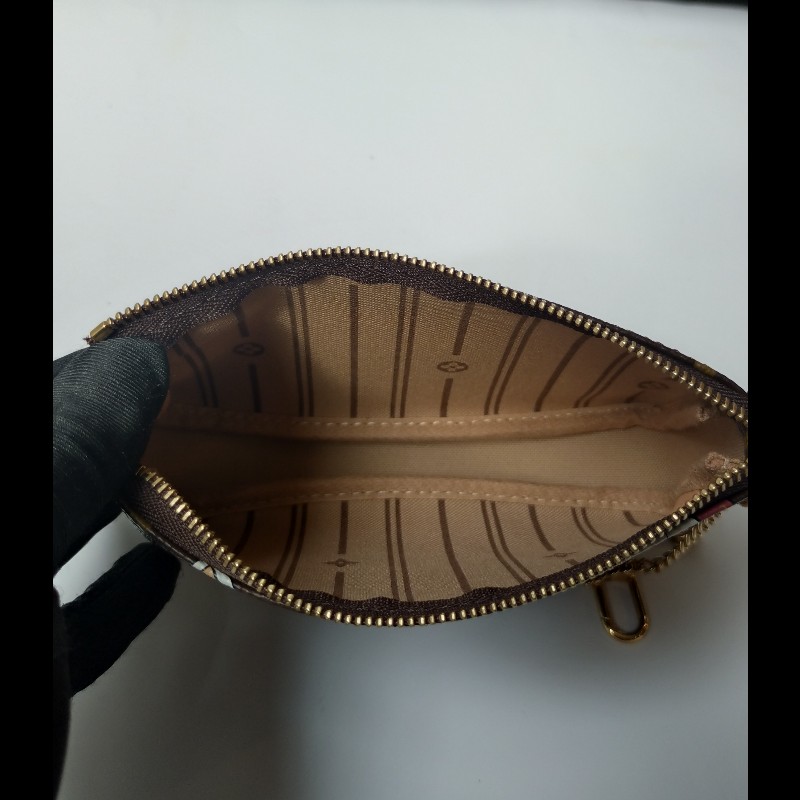 LV 老花限定行李箱圖騰15公分金鍊小包-15