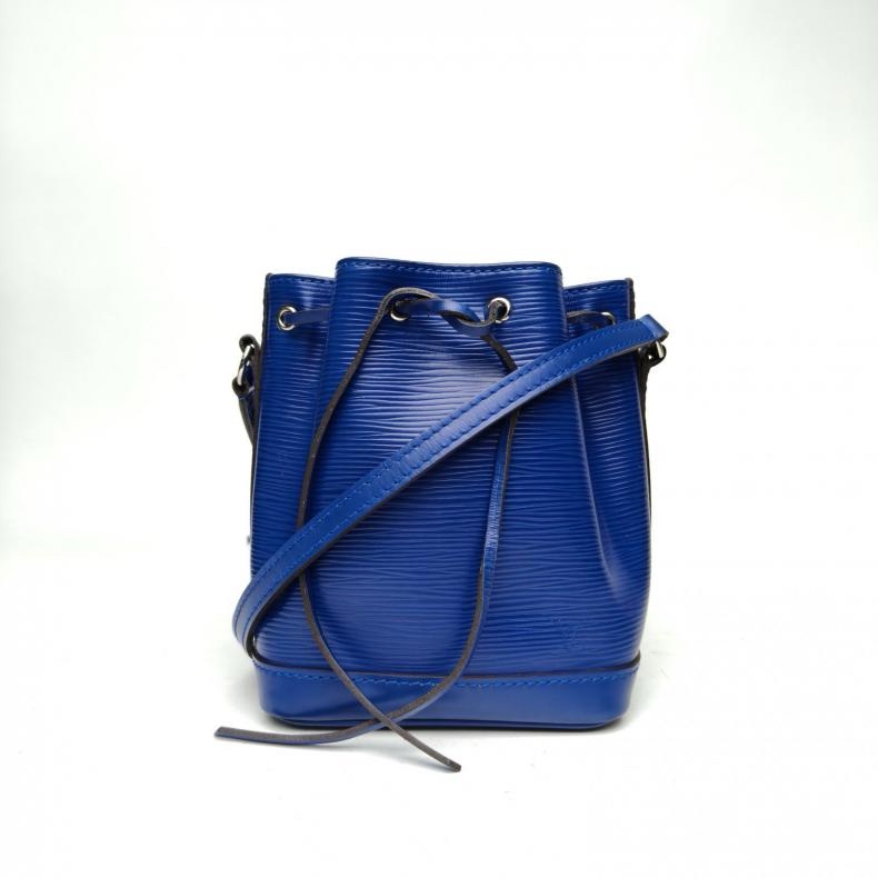 LOUIS VUITTON 藍色EPI水波紋牛皮銀扣2016水波紋小水桶nano-0