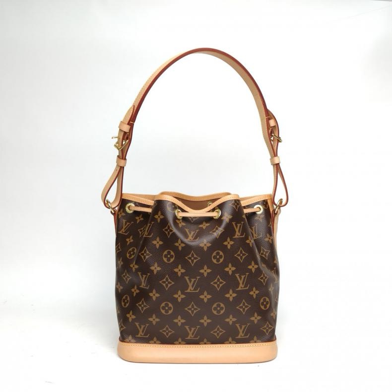 LOUIS VUITTON NOÉ水桶包Petit中號27老花PVC金扣晶片肩背包-2