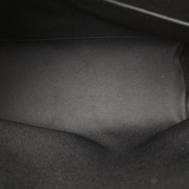 LOUIS VUITTON 黑色PVC晶片Saumur郵差包肩背包-5