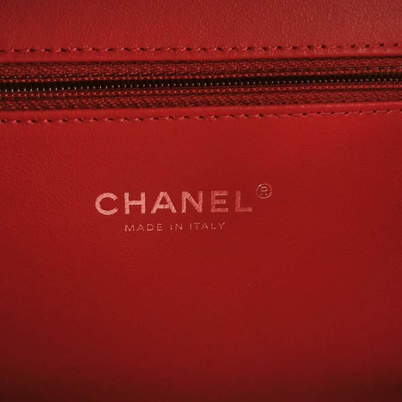 Chanel Vanity Case中號牛皮拼色斑馬紋雙C標識斜挎包單肩包 9.8新-7