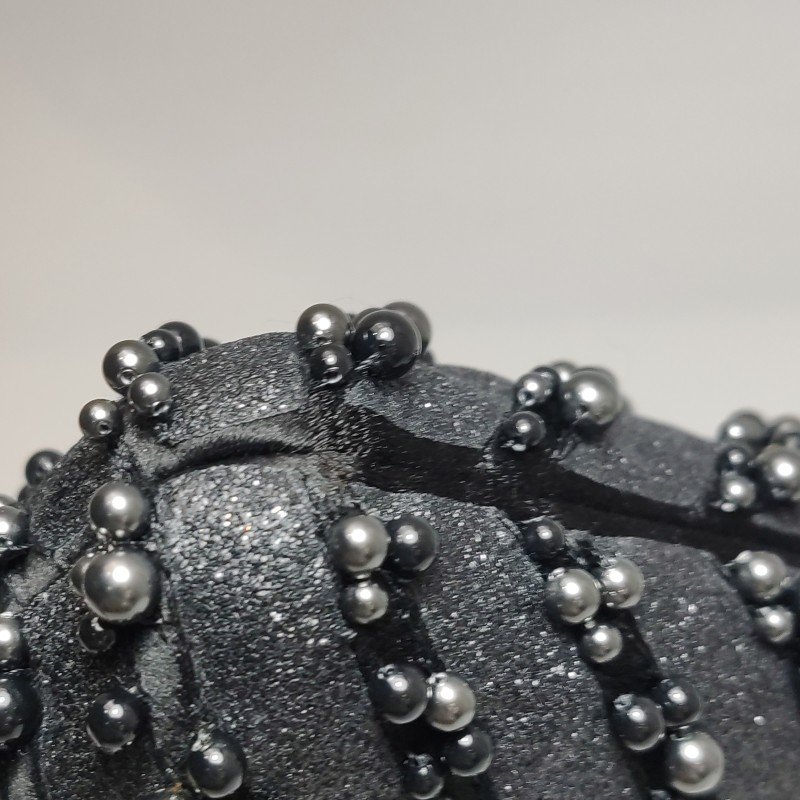 Chanel羊皮雙C logo珍珠裝飾斜挎包單肩包 9.8新-10