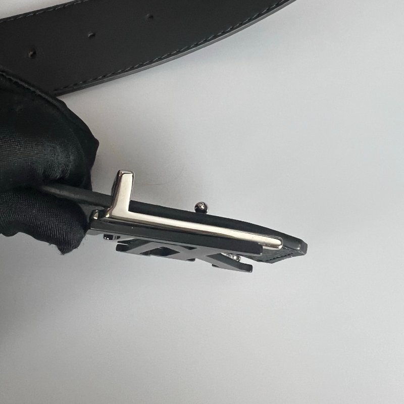 LV M0714V 黑老花Shake 雙面皮帶-5