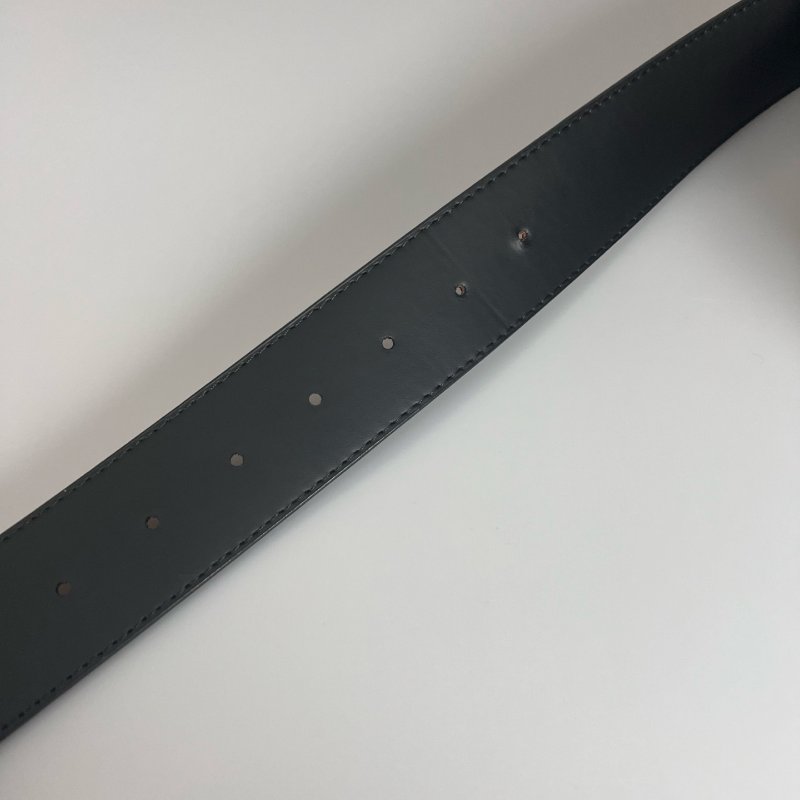 LV M0714V 黑老花Shake 雙面皮帶-8