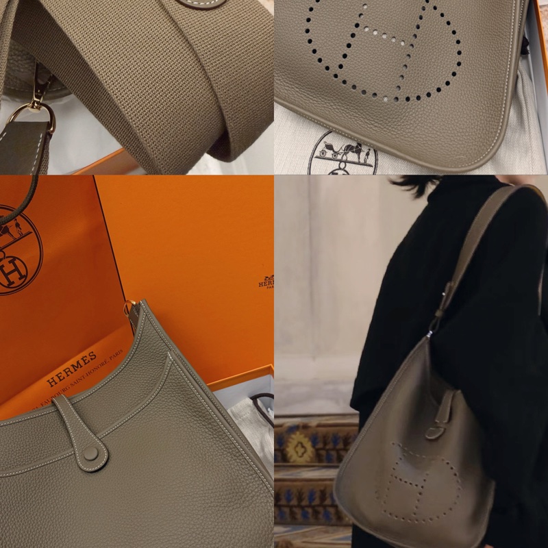 Evelyne III 29🤎大象灰金釦K刻-6