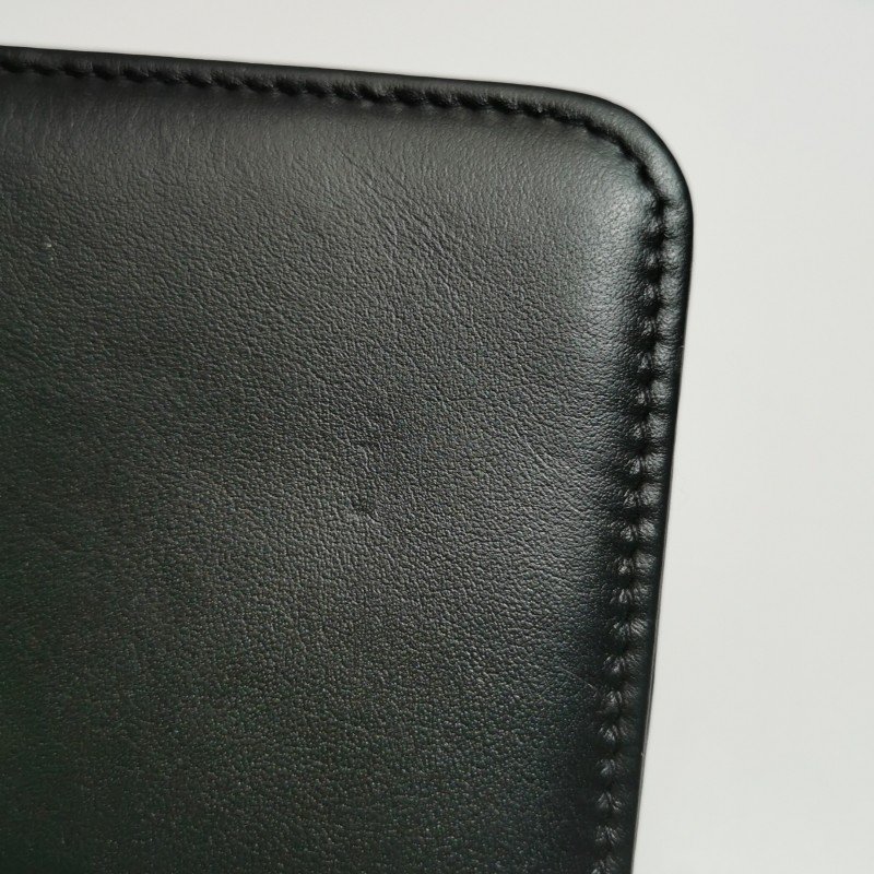 Chanel牛皮緞面純色水鑽裝飾雙C標識斜挎包單肩包 晶片款 9.8新-10