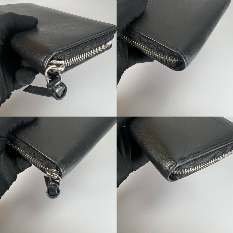 LV M62622 黑牛皮大LOGO長夾-10