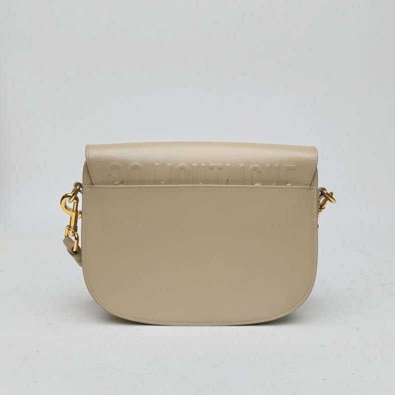 DIOR DiorBobby中號22奶茶色牛皮金扣肩背包2020-2