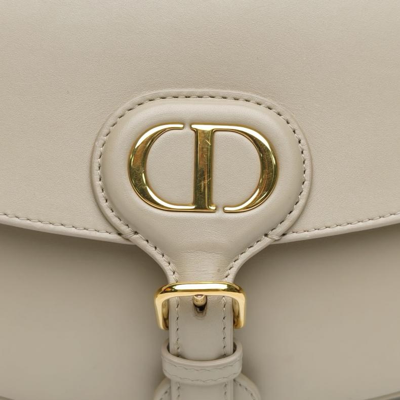 DIOR DiorBobby中號22奶茶色牛皮金扣肩背包2020-4