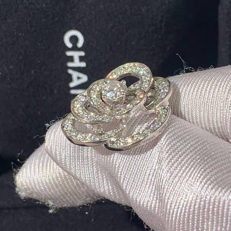 Chanel香奈兒Lorenz Bäumer高級珠寶彗星滿鑽戒指51號,超級閃耀的彗星系列!白18K金鑲嵌鑽石-2