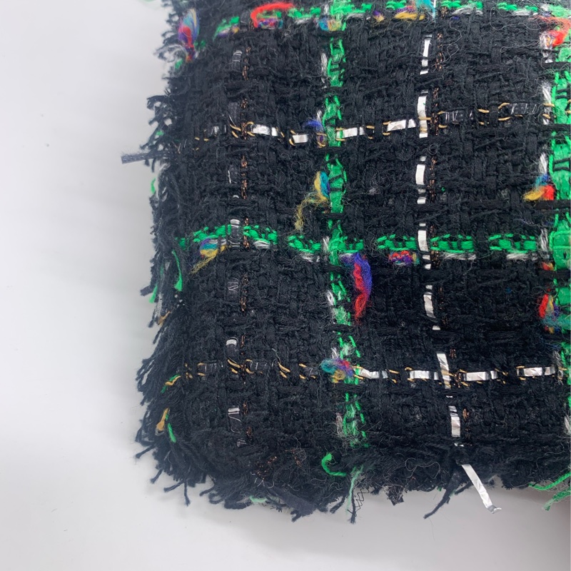 二手chanel香奈兒綠色毛呢機器人tote購物袋，沒有配件，有鐳射-7