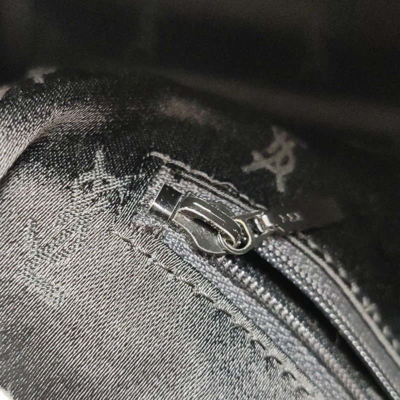 Saint Laurent牛皮尼龍布緞面純色ysl標誌印花手提包-9