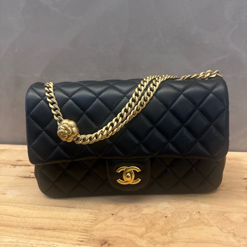 Chanel 2023 CF 山茶花金球調節鏈-4