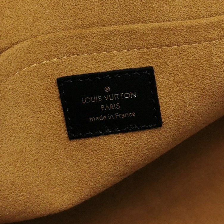 Louis Vuitton(LV)On My Side 中號牛皮拼色老花旋扣斜挎包單肩包晶片款-7