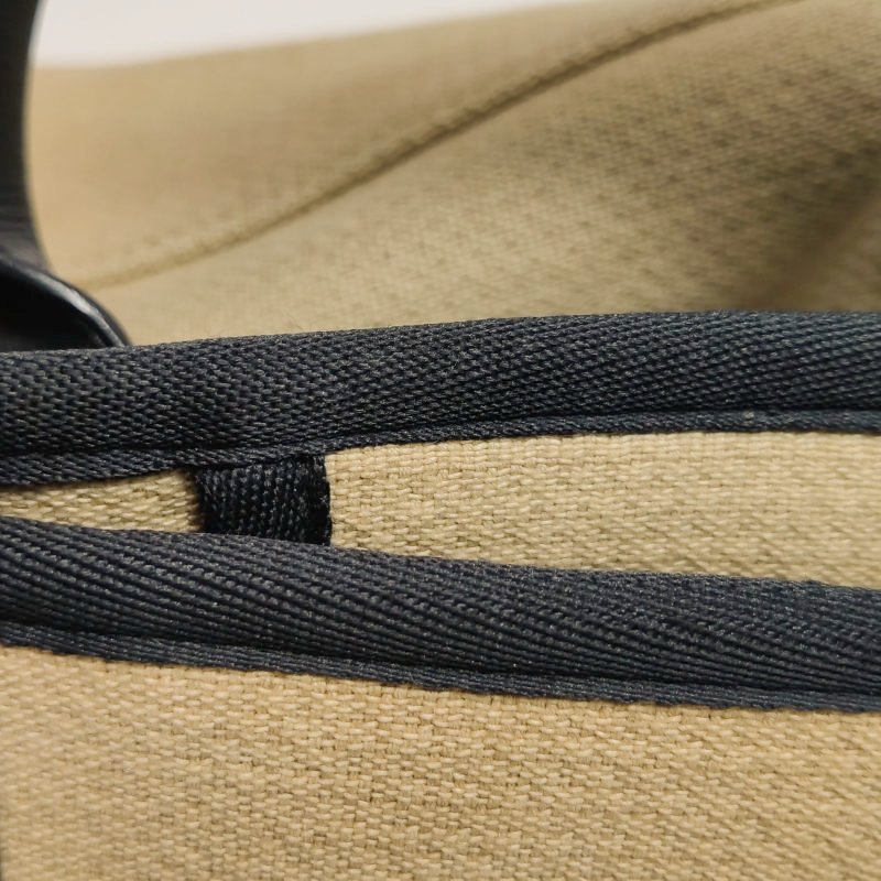 Chanel Deauville沙灘包大號牛皮帆布拼色大Logo字母單肩包-14