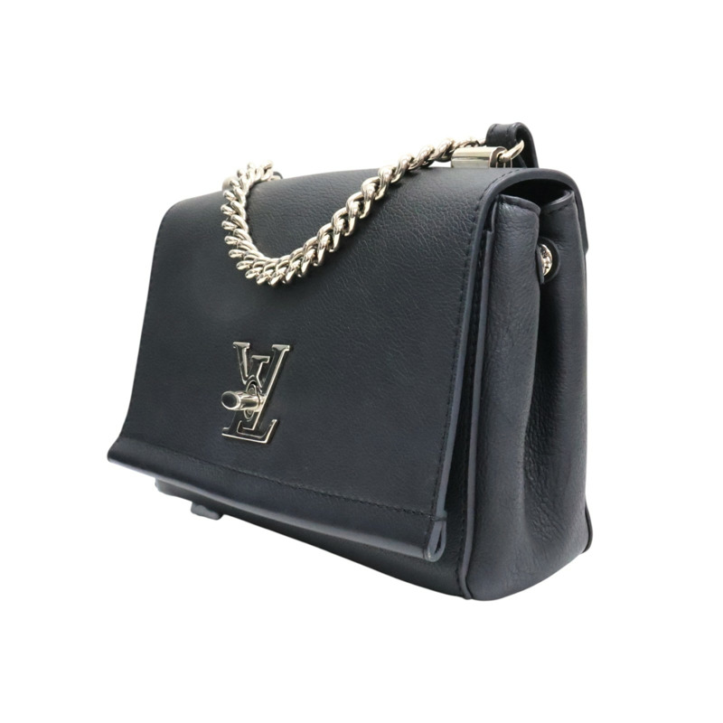 黑色 牛皮 Lockme II BB 肩背包【LOUIS VUITTON LV 路易威登】 M51200-2