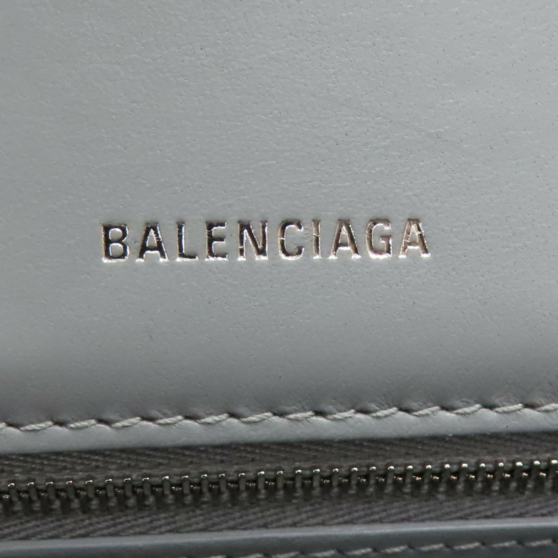 銀色 漆皮 Hourglass 沙漏包 兩用包【BALENCIAGA 巴黎世家】 751497-6