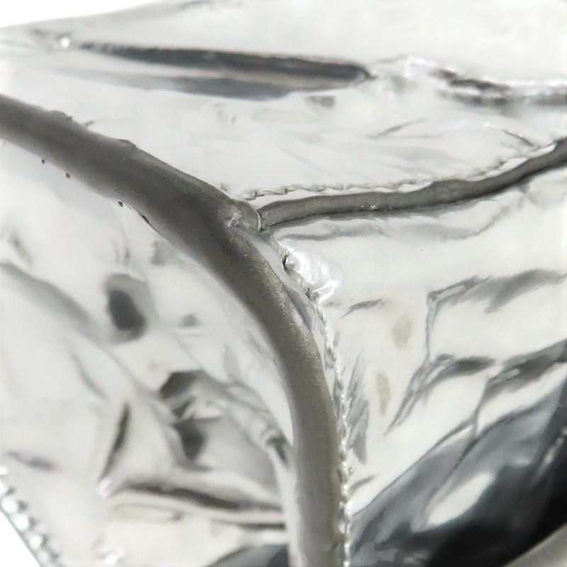 銀色 漆皮 Hourglass 沙漏包 兩用包【BALENCIAGA 巴黎世家】 751497-10