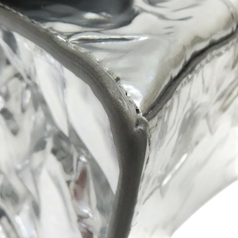 銀色 漆皮 Hourglass 沙漏包 兩用包【BALENCIAGA 巴黎世家】 751497-11