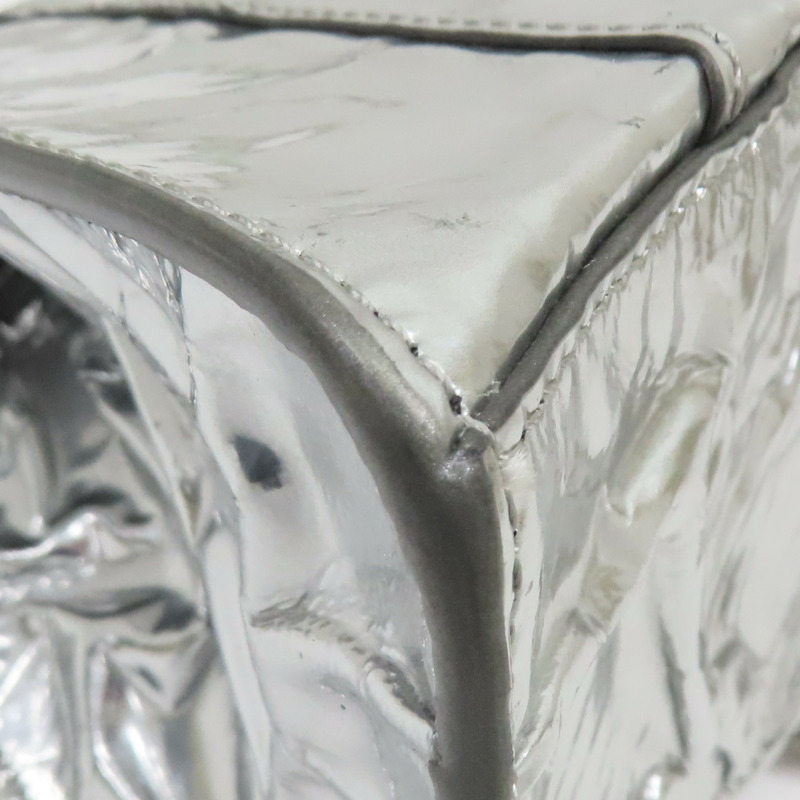 銀色 漆皮 Hourglass 沙漏包 兩用包【BALENCIAGA 巴黎世家】 751497-13