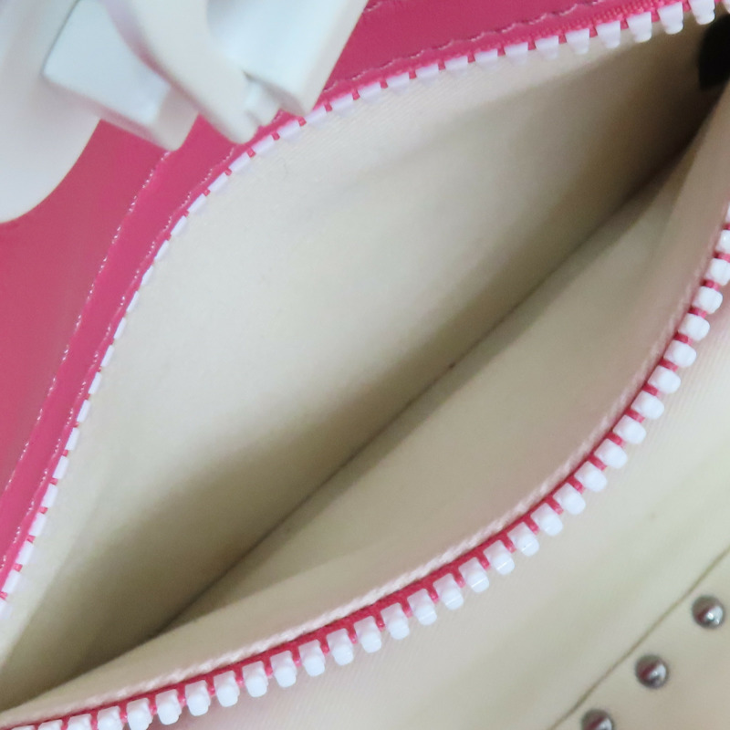 粉白色 牛皮 Rockstud 兩用包【Valentino 范倫鐵諾】-5