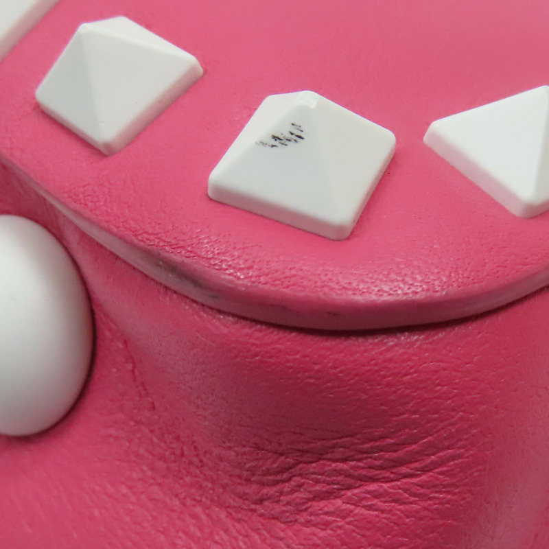 粉白色 牛皮 Rockstud 兩用包【Valentino 范倫鐵諾】-10