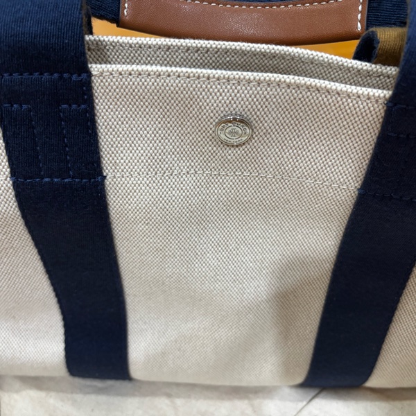 Tory Burch 海軍藍帆布托特包 (中號）附原廠防塵袋-6